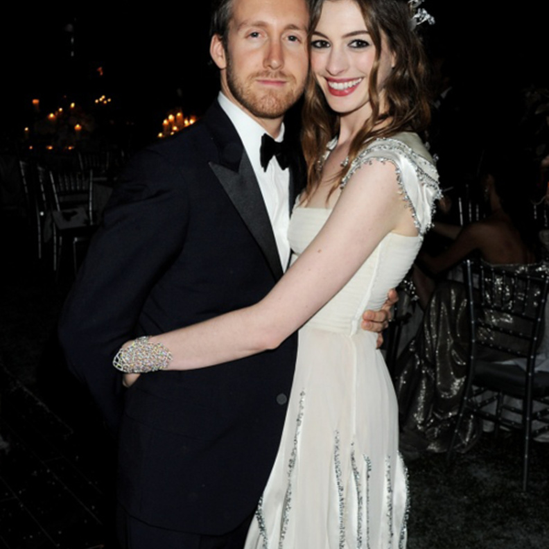 Anne Hathaway and Adam Shulman