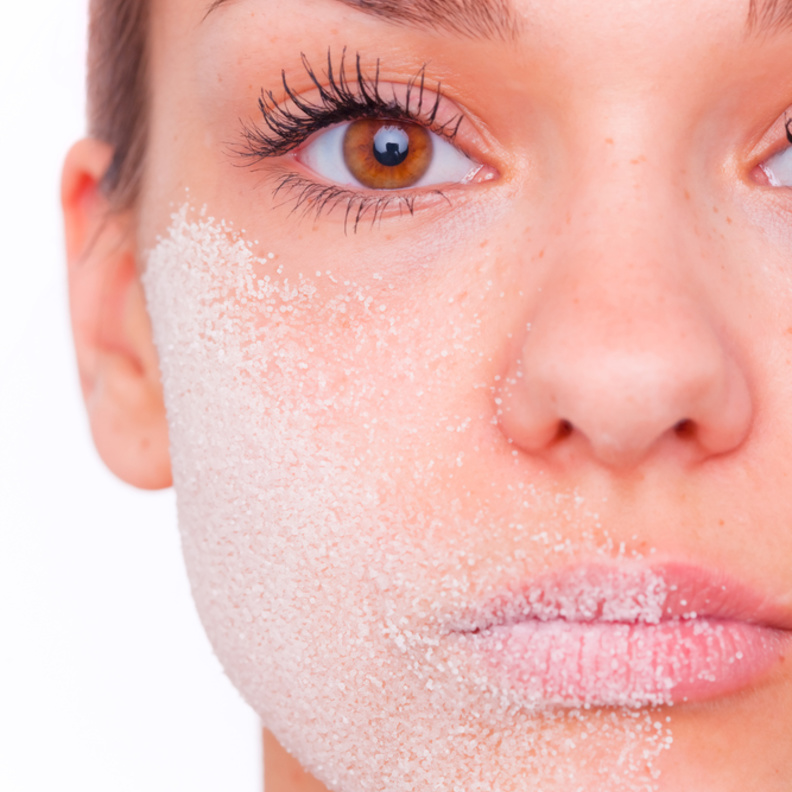 السكر للبشرة