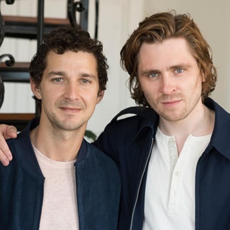 شيا لابوف والممثل السويدي سيفر جودناسون 