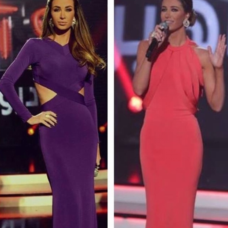 تفضّل الفساتين بالقصّات الضيّقة التي تليق بقوامها