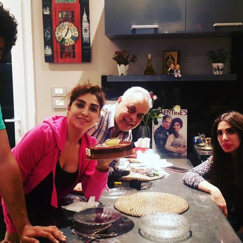 احتفلت روجينا بعيد ميلادها امس