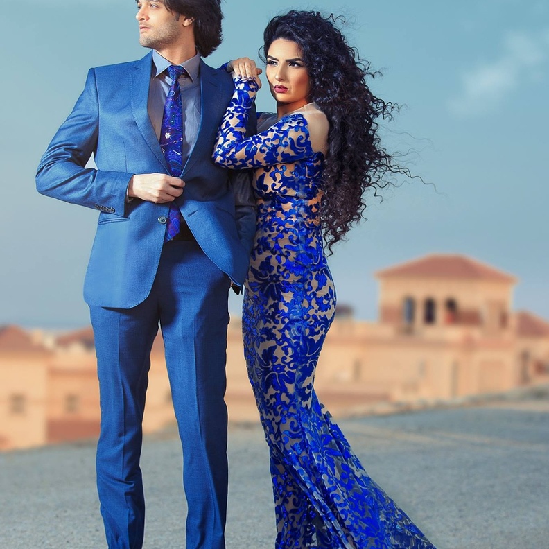 اول جلسة تصوير للنجمين الشابين بعد زفافهما