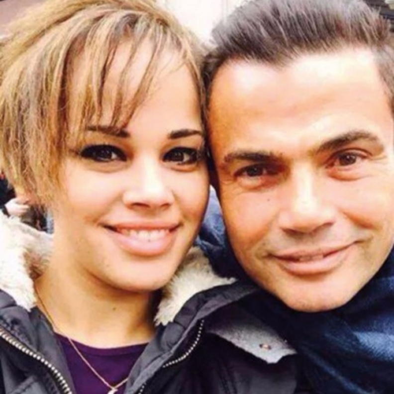 عمرو دياب مع ابنته الكبرى نور