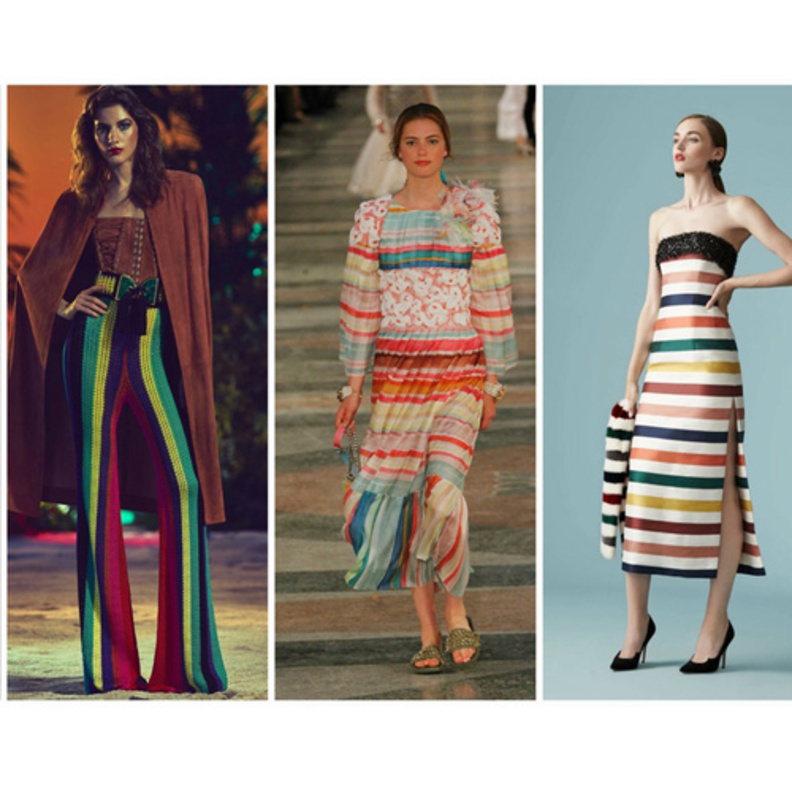 صيحة الأقمشة المخططة والملونة: لطالما ارتبطت الأقمشة المخططة بموسم الربيع