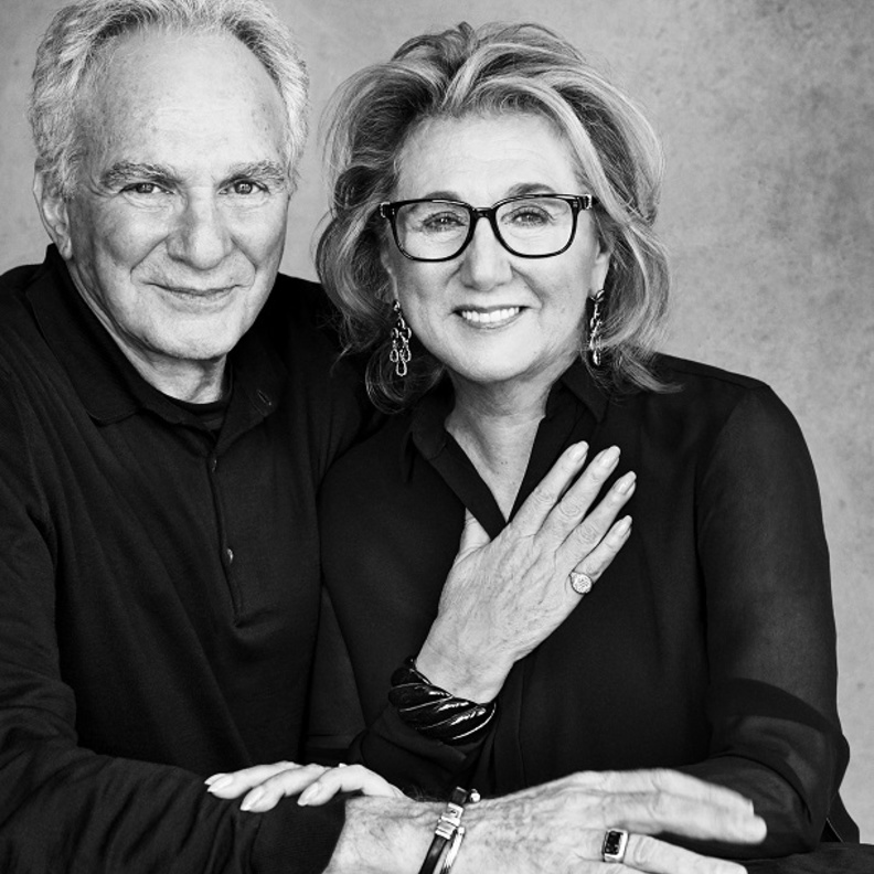 المصمم الأمريكي ديفيد يورمان و زوجته 