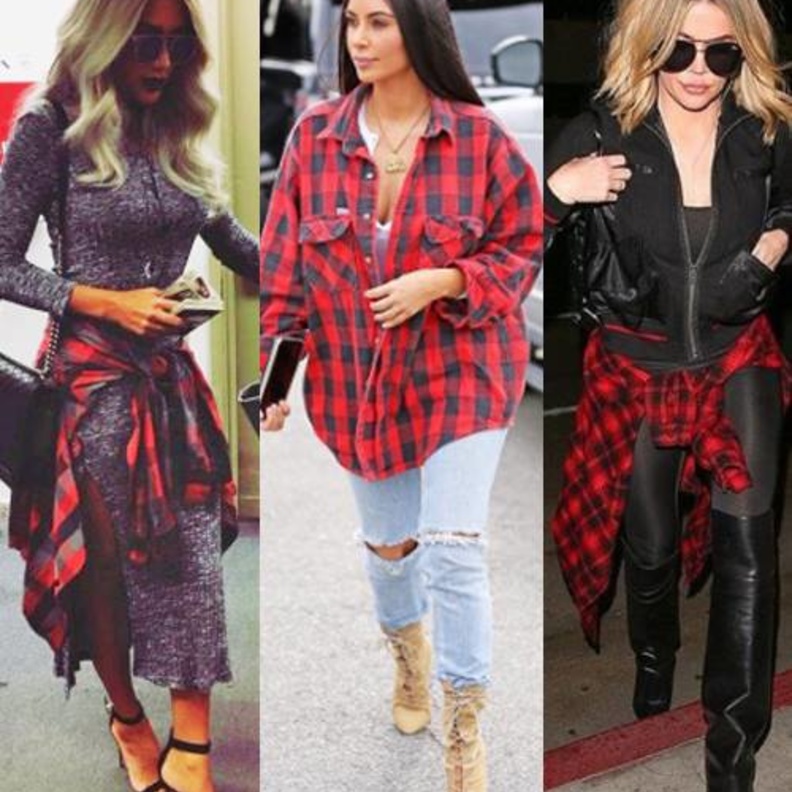 نوال الزغبي ارتدت قميص ابنتها تيا المربعة بزخرفات الأحمر 