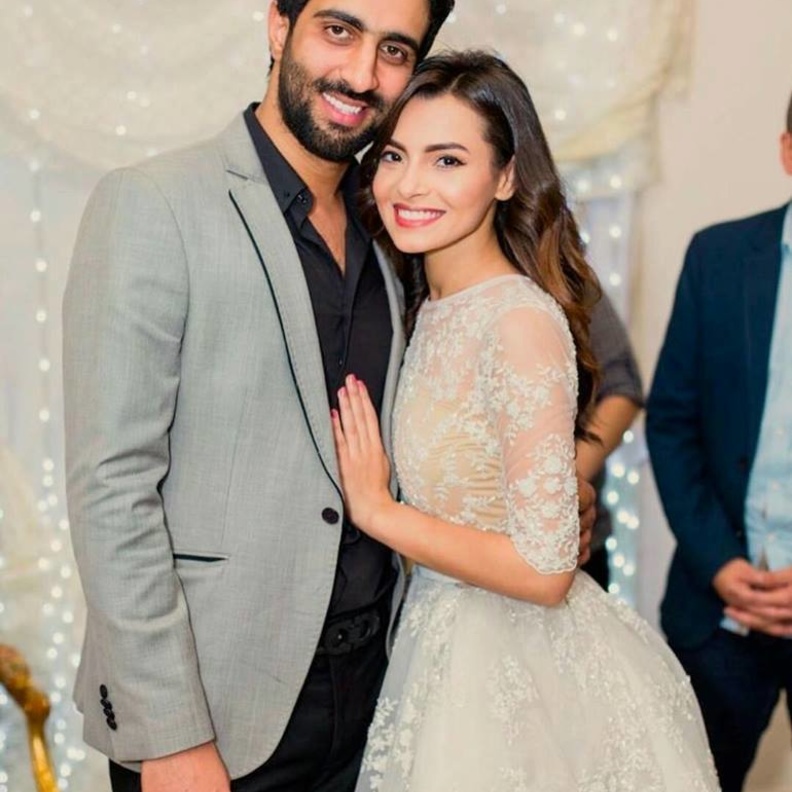 كارمن سليمان مع زوجها 