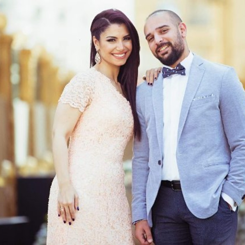 نسمة محجوب وخطيبها