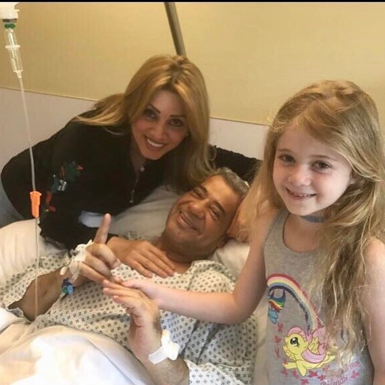 مصطفى الآغا بالمستشفى