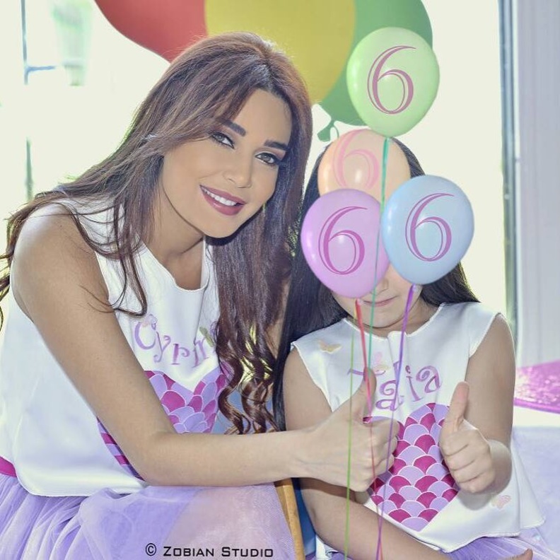 سيرين عبد النور وابنتها تاليا