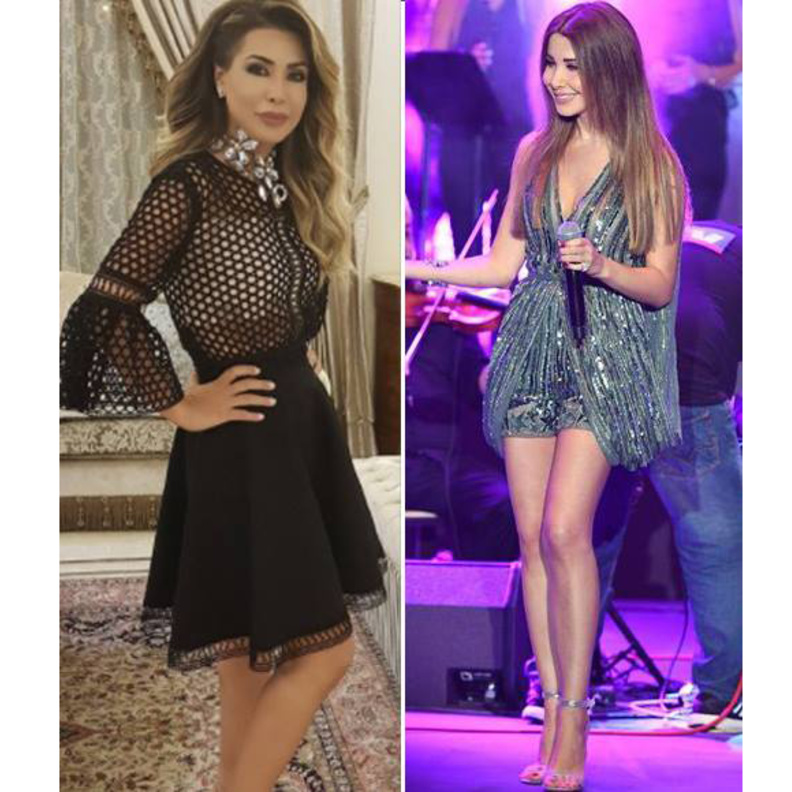 نانسي عجرم تبتعد عن فساتين السهرة ونوال الزغبي راقية