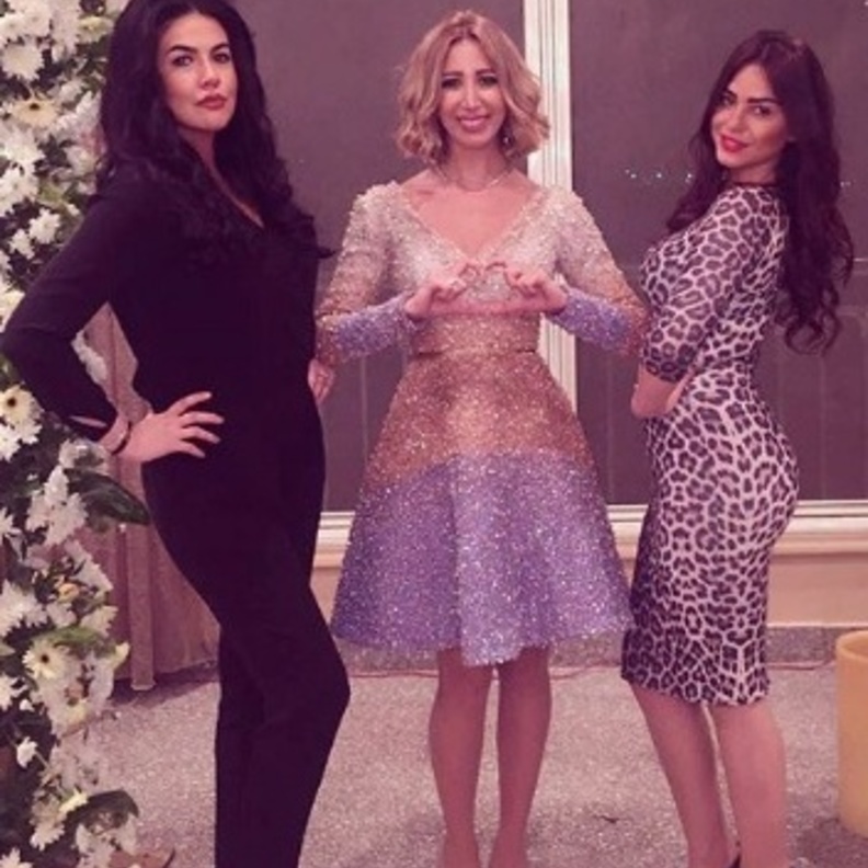 هند رضا في حفل خطوبتها