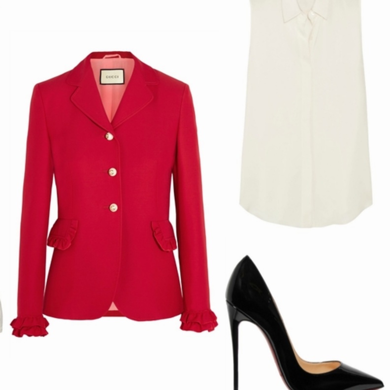 اطلالة مستوحاة من ألوان العلم الاماراتي في تنورة من ايلي صعب 