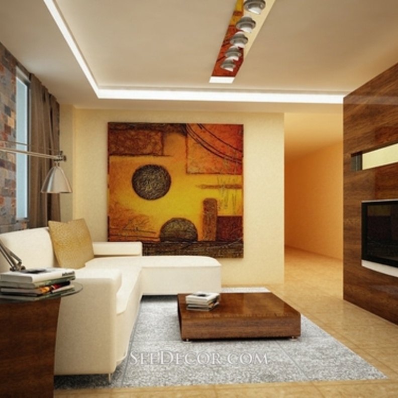 ديكورات عصرية ومبتكرة لغرفة المعيشة