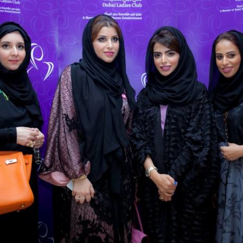 Bodour Khoory, Lamia Abdulaziz, Asma Bin Suloom with Muna Bin Kalli