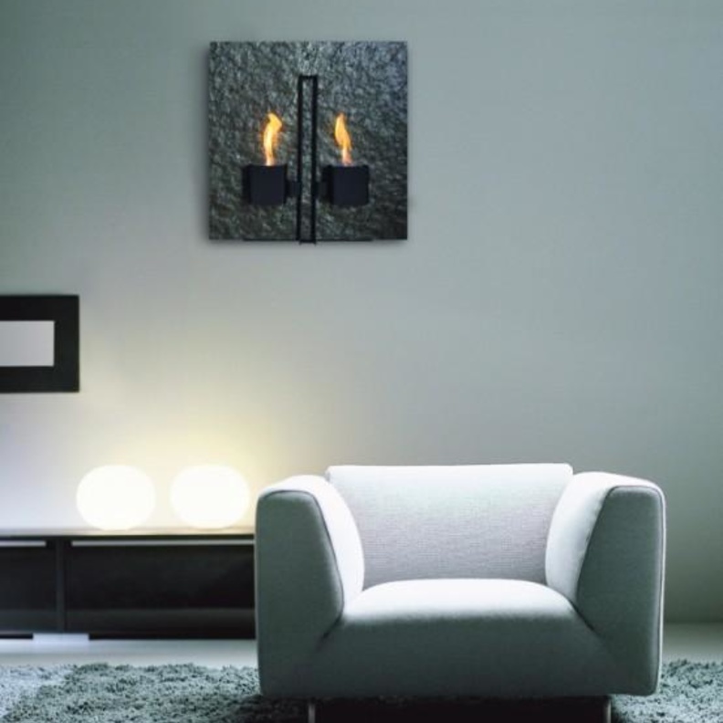 مدفئة حطب على شكل أباليك الإضاءة