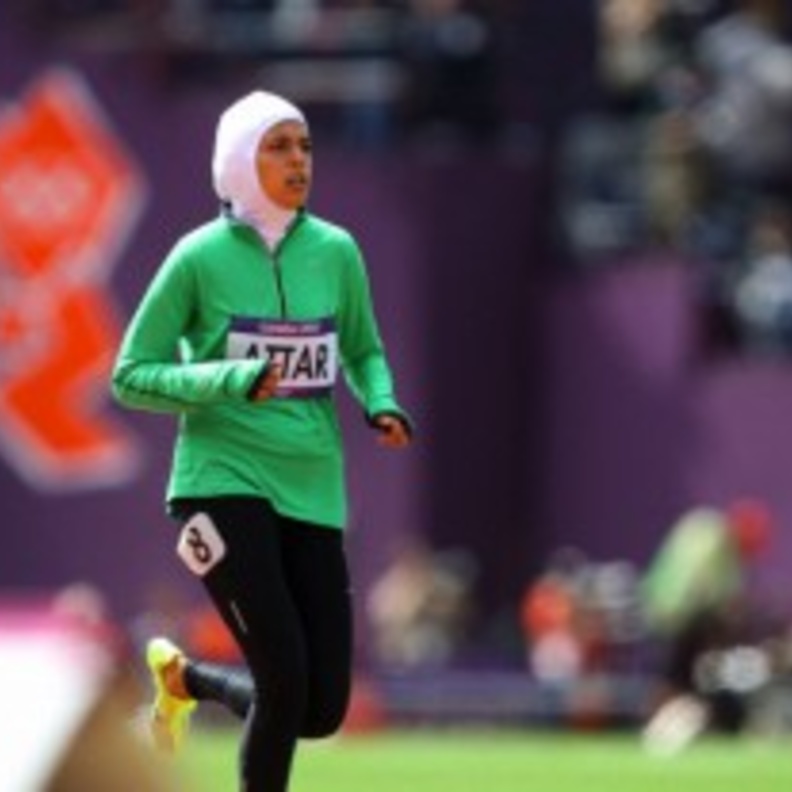 سارة عطار خلال الأولمبياد
