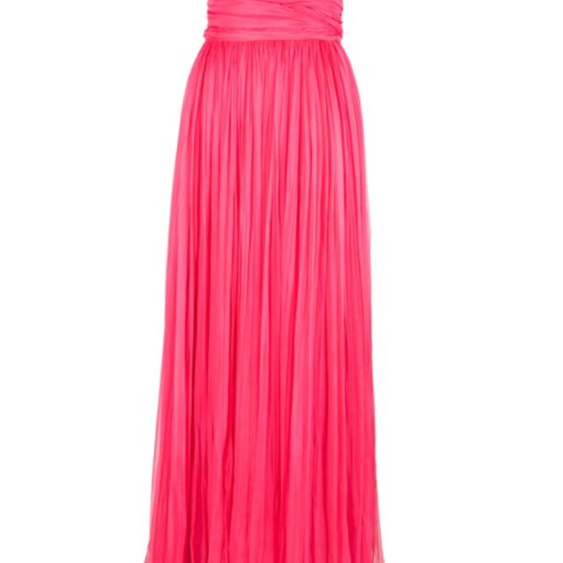Alexander McQueen empire line long chiffon dress