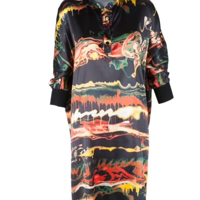 Jean Paul Gaultier shirt-dress in glitter print