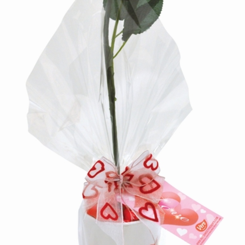 Vero Sweets Chocolates heart vase glass
