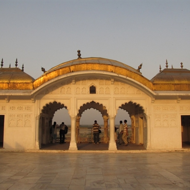 A Beautiful Arcade at Agra Fort