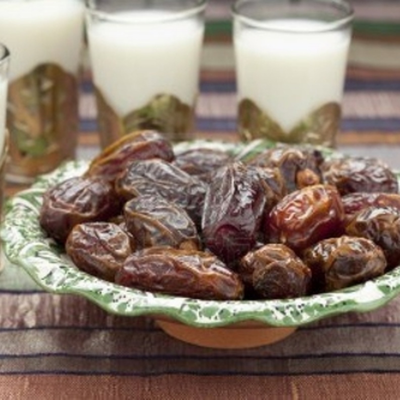 dates and milk