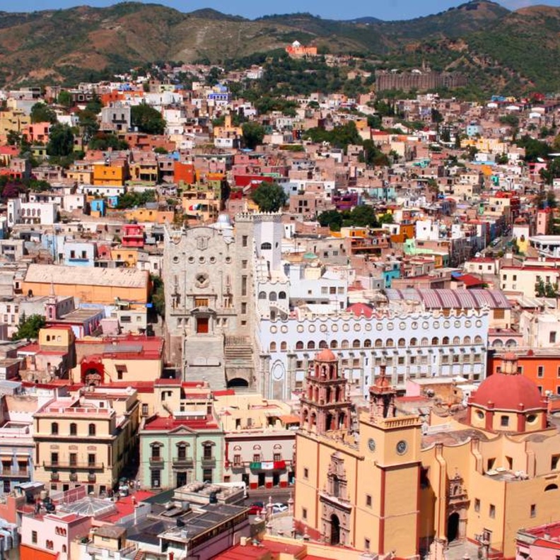 beautiful city Guanajuato in Mexico