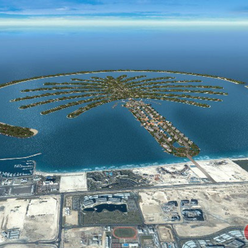 ولديهم مسكن داخل مشروع بالم جميرة في دبي