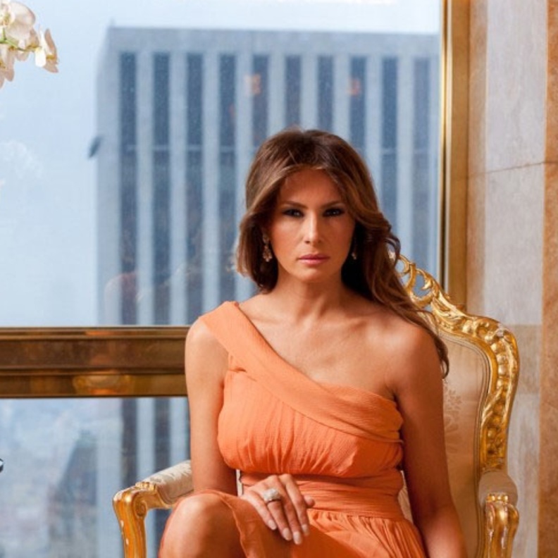 ميلانيا ترامب المضيفة الجميلة بكامل أناقتها