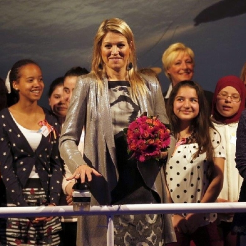 الأميرة الهولندية ماكسيما خلال افتتاح مؤتمر Girlsday