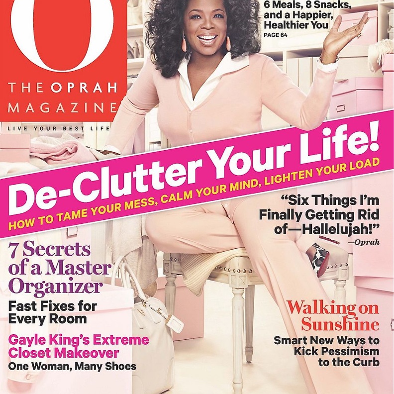 O Magazine على غلاف عدد مارس 2012 من مجلتها