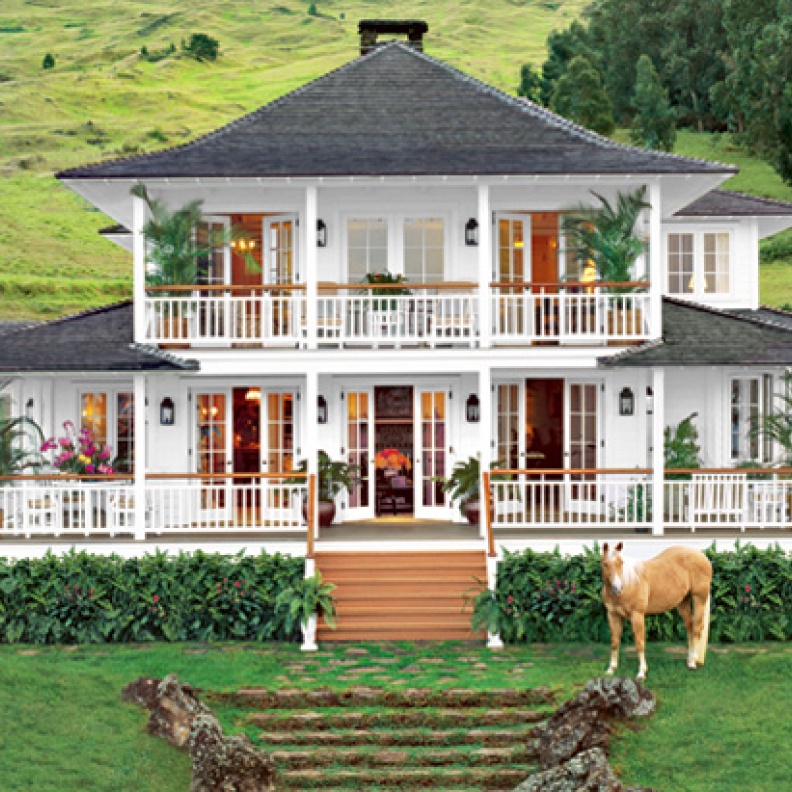 منزل اوبرا الواقع في مزرعتها في ماوي