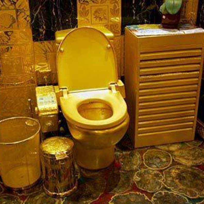 مراحيض من الذهب