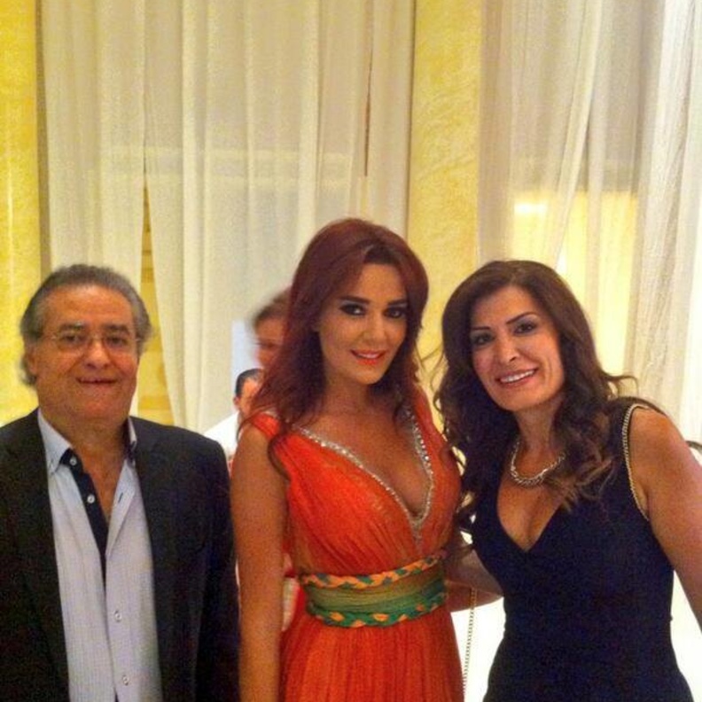 الملحن احسان المنذر مع سيرين عبدالنور