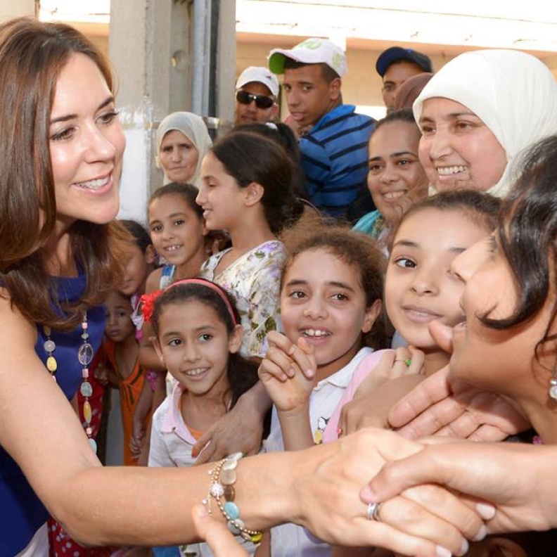 اثناء زيارتها للمغرب