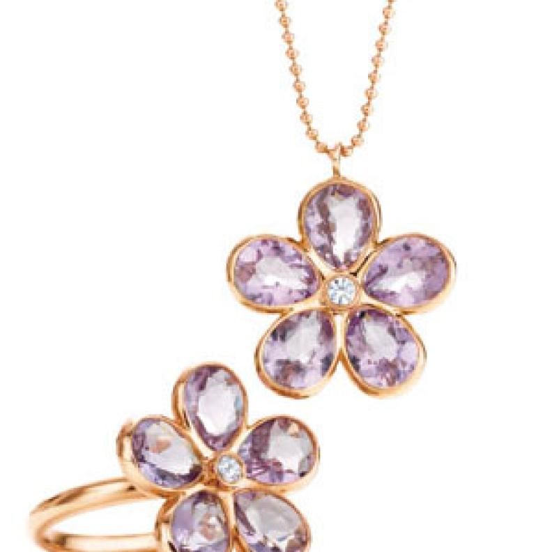 Tiffany pendant, and ring