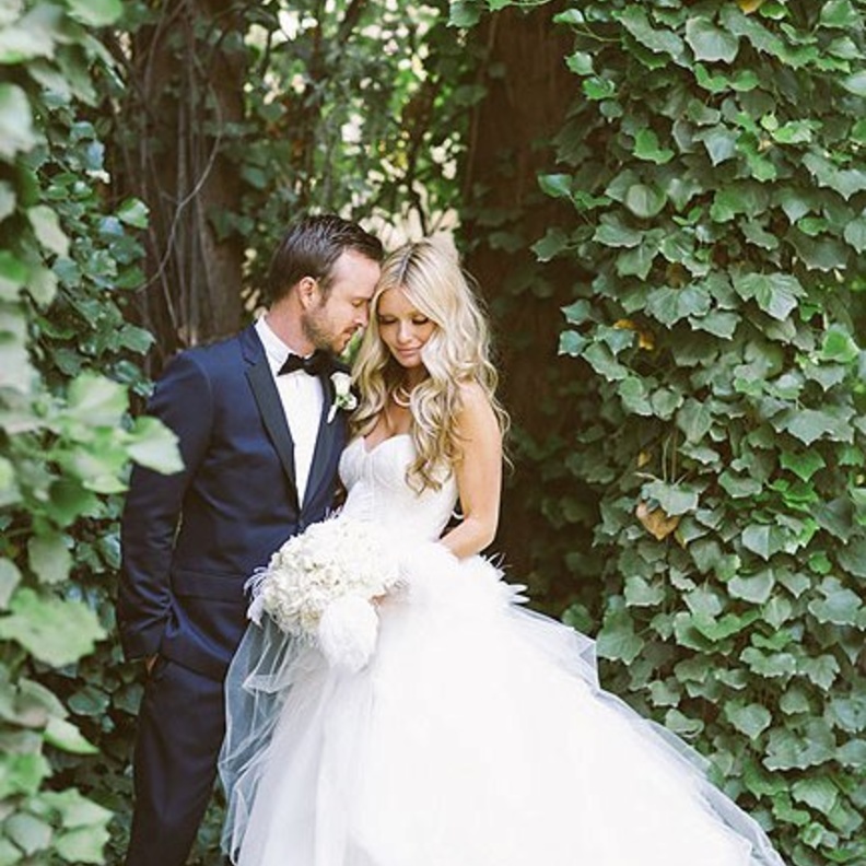 زفاف الممثل آرون بول وعروسه لورين بارسيكيان في مزرعة كالاميغوس