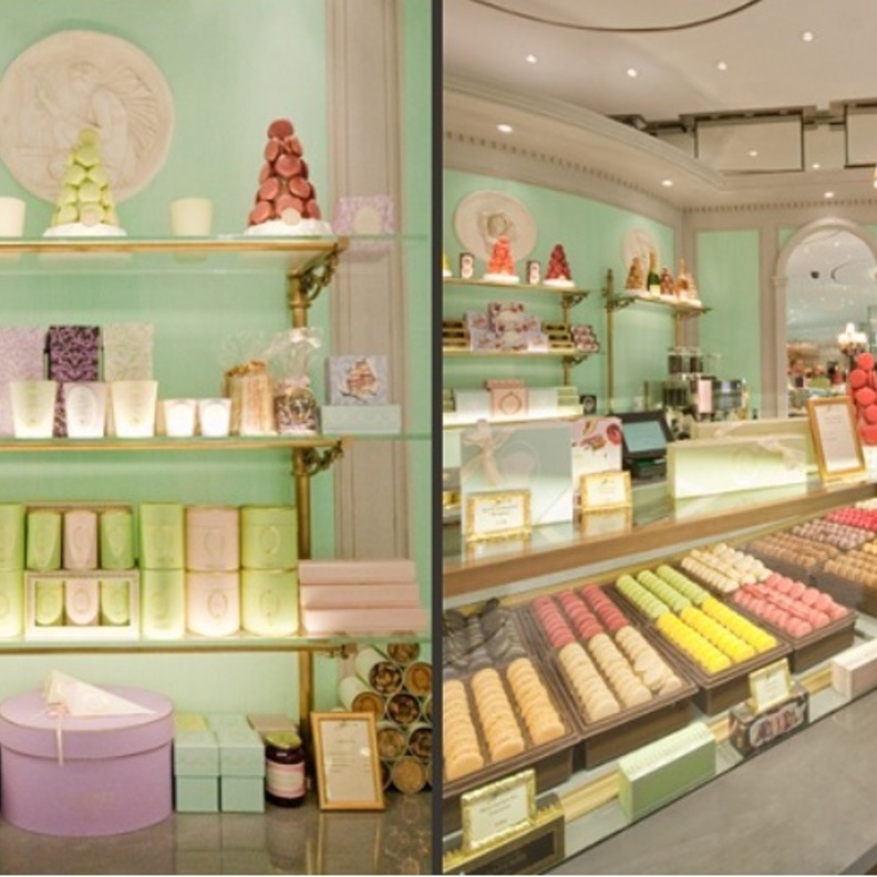 مقهى لا دوري في دبي مول... صفوف مغرية من الماكارون اللذيذ