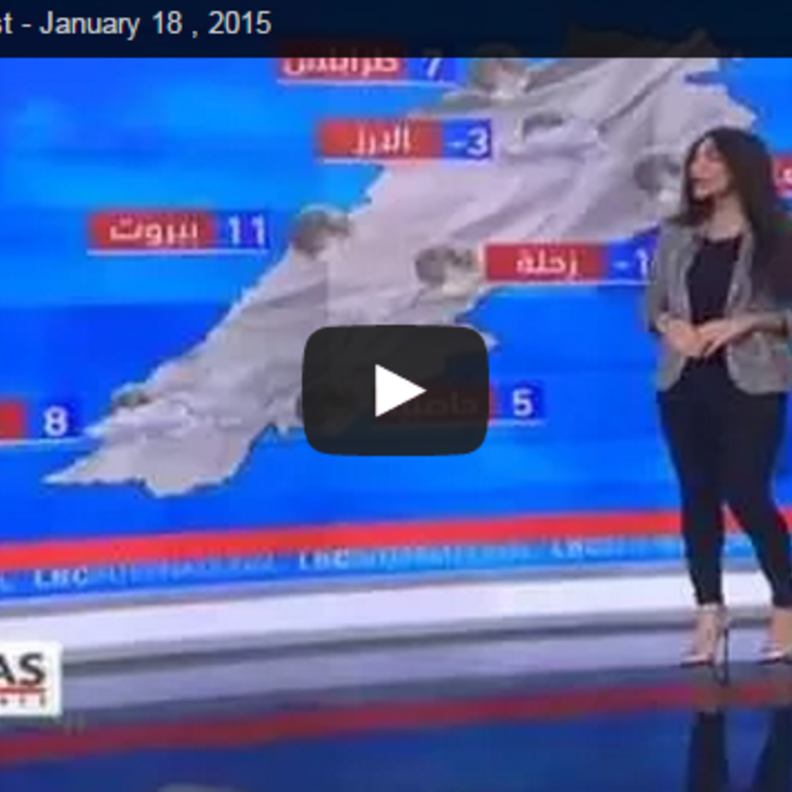 بالفيديو: مذيعة لبنانية تنسى إسم زميلها
