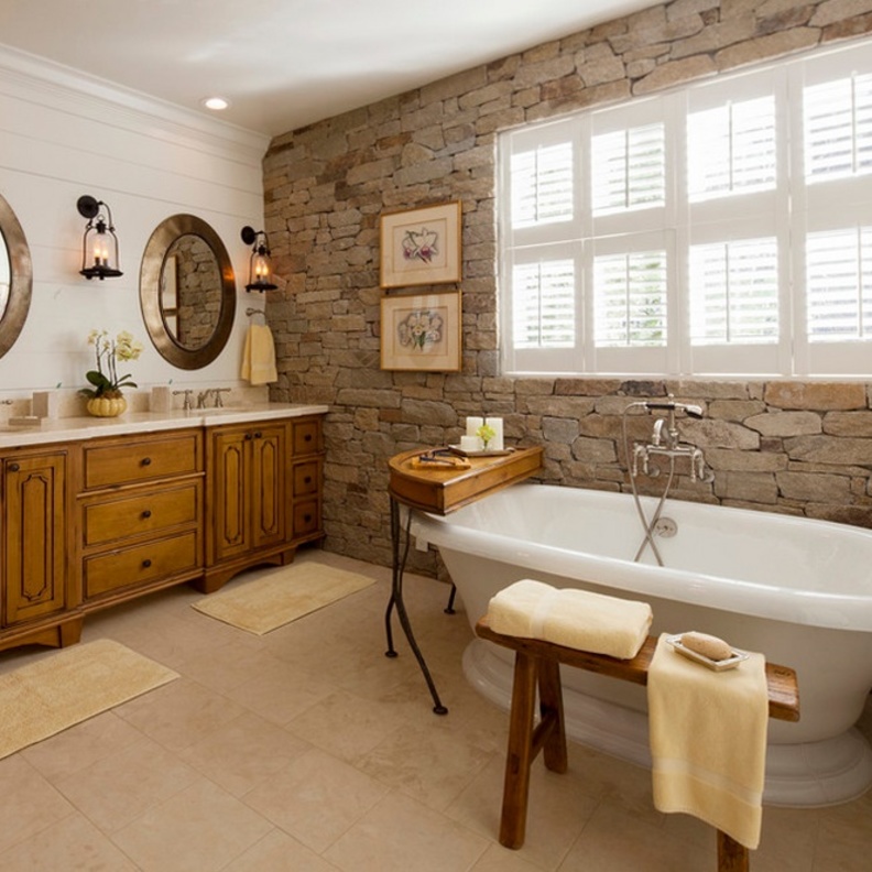  يضيف الديكور الحجري لمسة من الطبيعة على المنزل