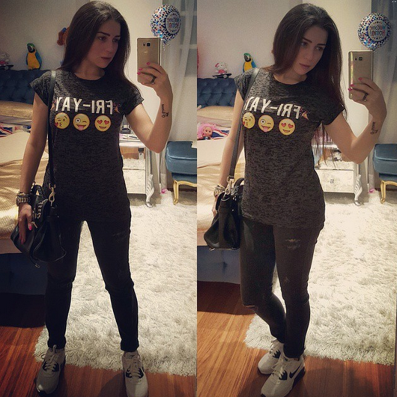 مي عز الدين واحدث صورة سلفي لها على الانستقرام