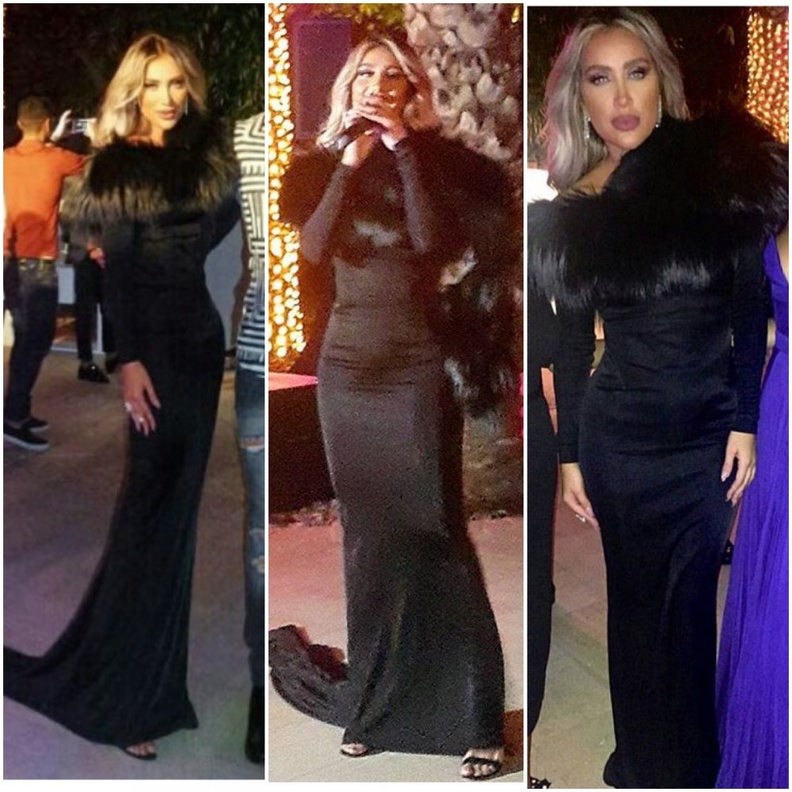 اختارت مايا الفرو في دبي بالرغم من أن الحر كان شديد جداً