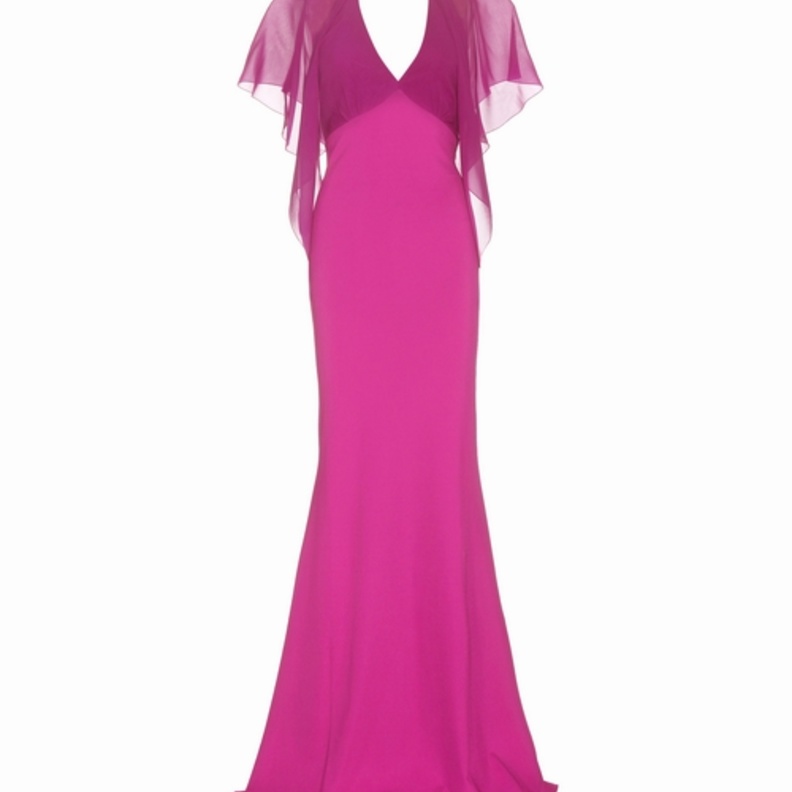 فستان طويل من الشيفون من روبيرتو كافالي ROBERTO CAVALLI