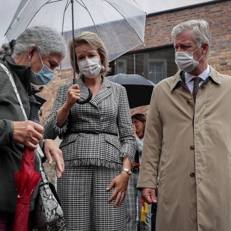 إطلالة ملكة بلجيكا من ماركة ناتان Natan 