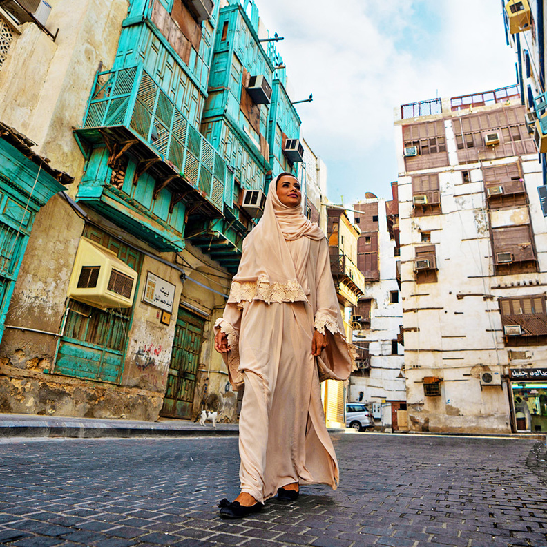 جدة التاريخية متعة التجول بين البيوت التي تمثل تاريخ المنطقة- المصدر موقع روح السعودية