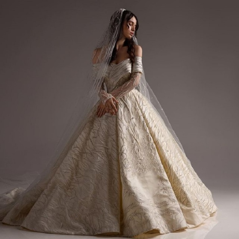 فساتين زفاف سعودية للعروس انستقرام @hebalqurashi