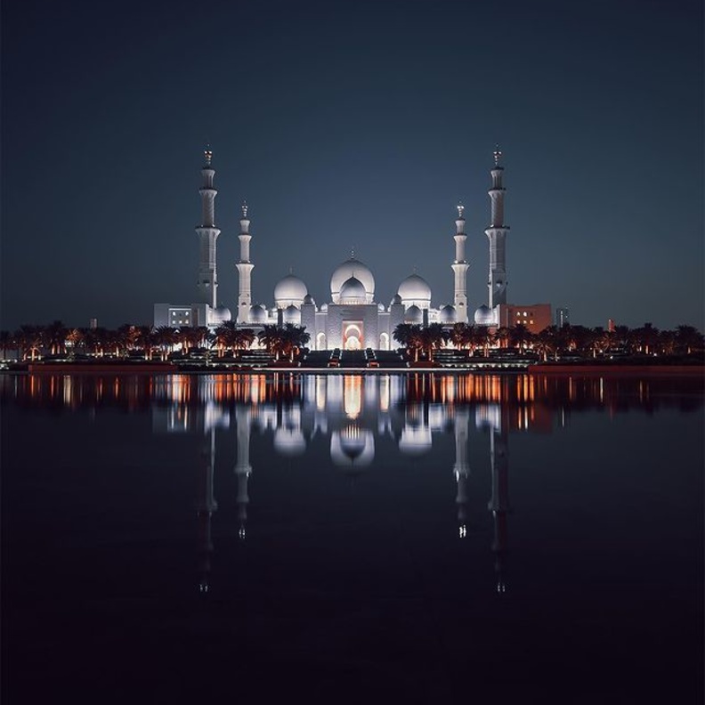 مسجد الشيخ زايد الكبير Sheik Zayed Grand Mosque, U.A.E، الإمارات العربية المتحدة