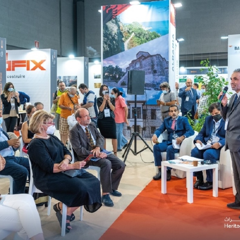 مشاركة فاعلة لهيئة التراث في فعاليات أسبوع الترميم الدولي في إيطاليا