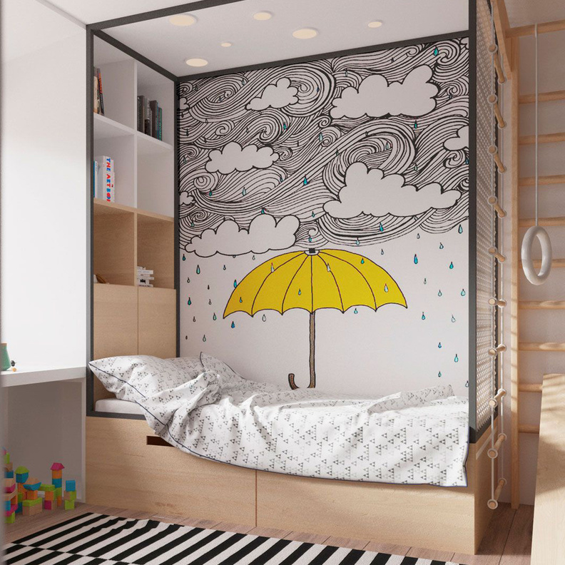 ورق جدران مرح لغرف الأطفال