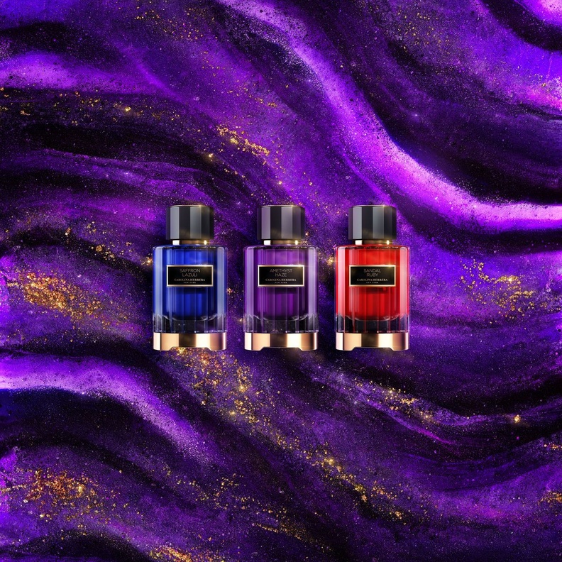 كارولينا هيريرا تقدم عطر أمثيست هيز المبتكر بإلهام من حجر الجمشت